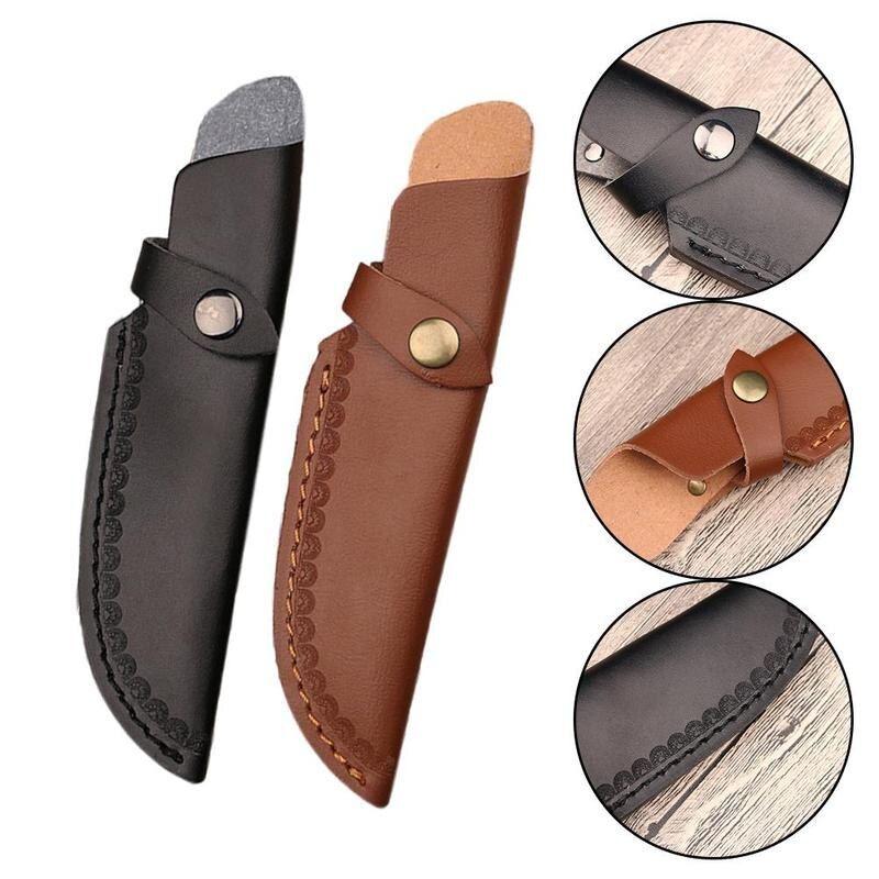 Hot 1pc 22cm  Sheath Leather Sheath  Straight Military