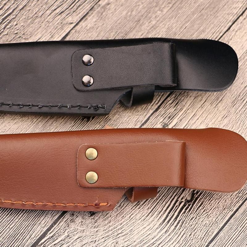 Hot 1pc 22cm  Sheath Leather Sheath  Straight Military
