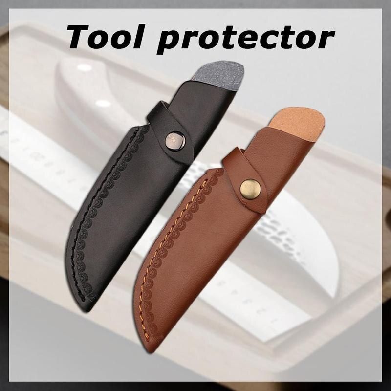 Hot 1pc 22cm  Sheath Leather Sheath  Straight Military