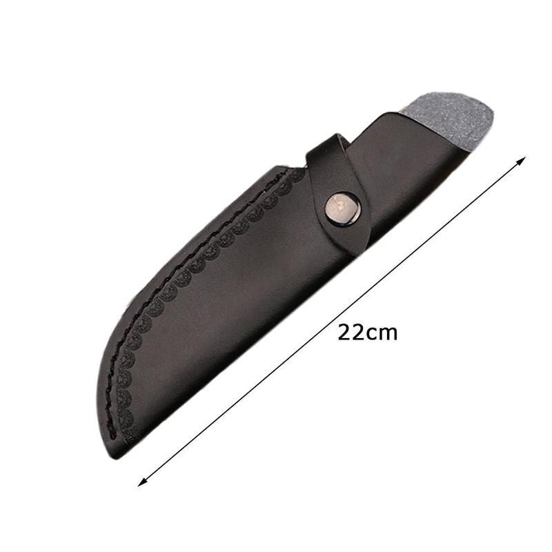 Hot 1pc 22cm  Sheath Leather Sheath  Straight Military