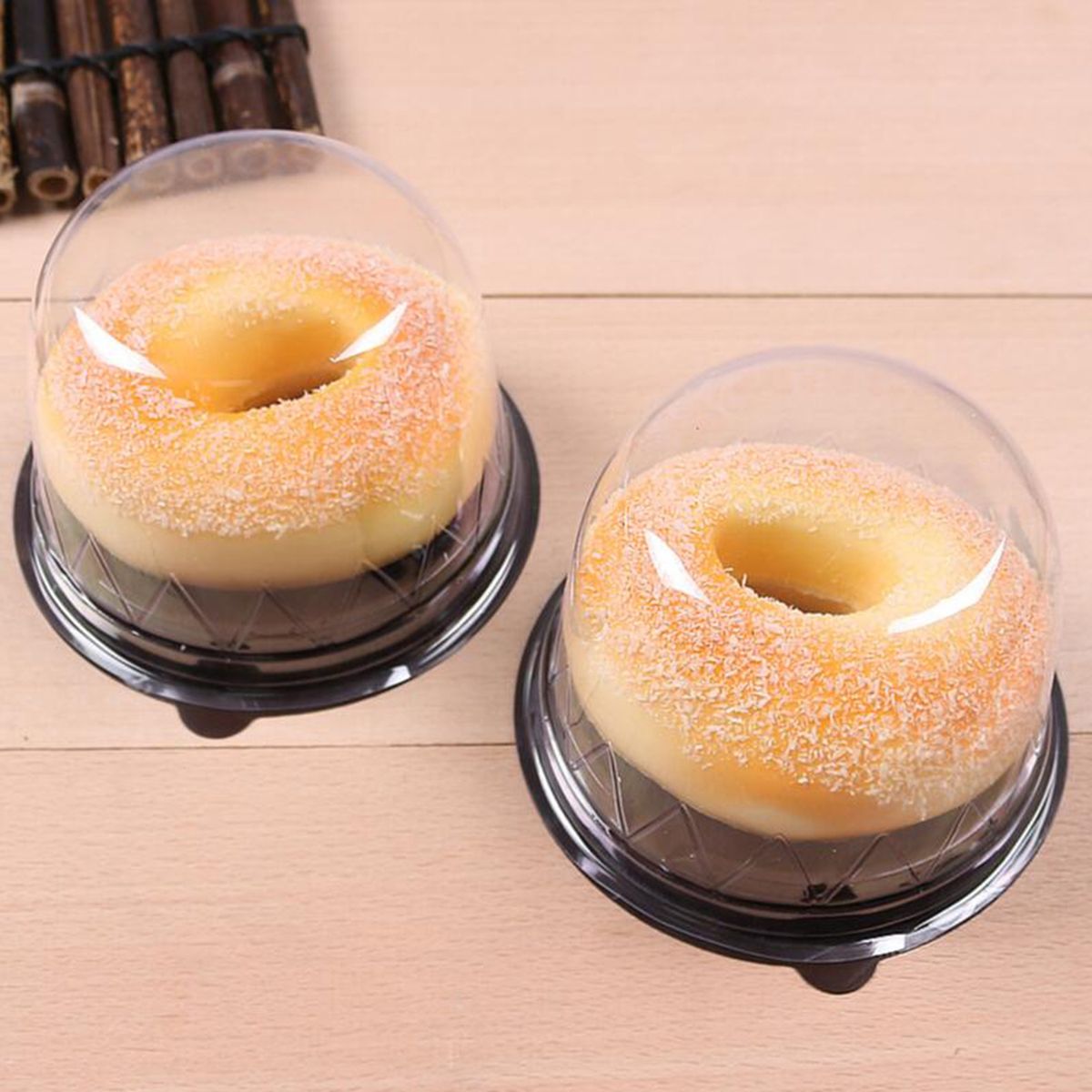 50Pcs Cupcake Holder Mooncake Dessert Muffin Container Black