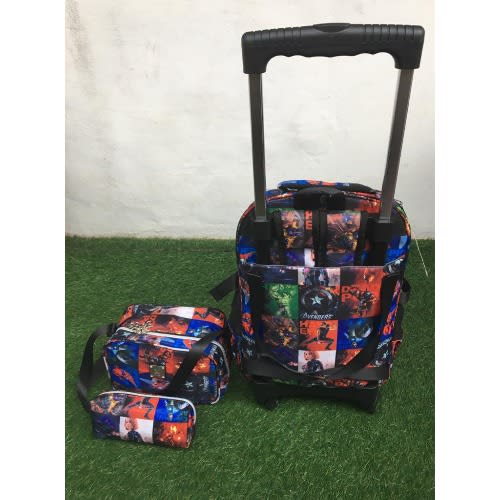 3 In 1 Backpack Trolley Set -16"