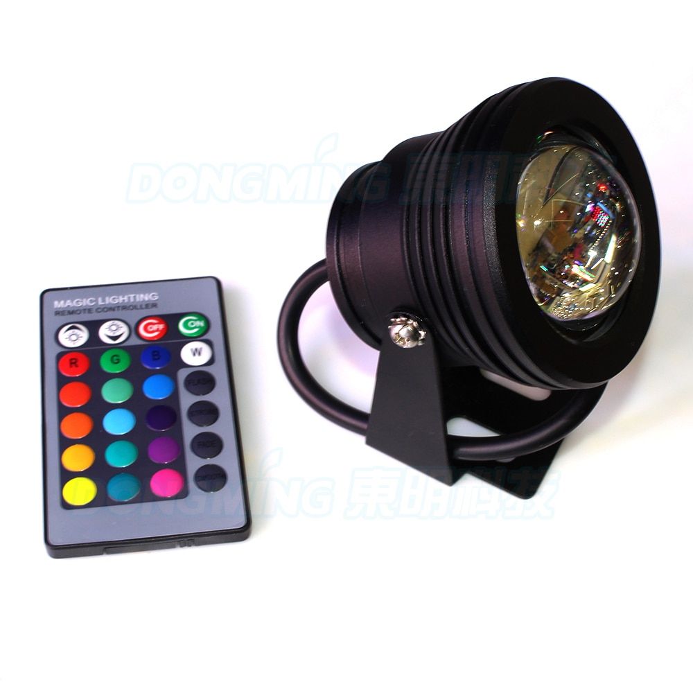 Black Cover Underwater Led Light Rgb AC85-265V 10W Pool Lights Convex Lens Underwater Led Lamp