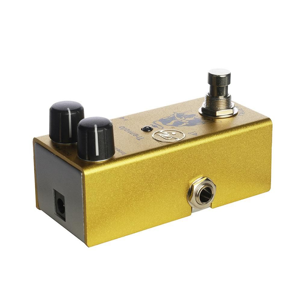 Tremolo Guitar Effect Pedal with ABS Control Knobs Mini Single Pedal for Electric Guitars DC 9V Yellow