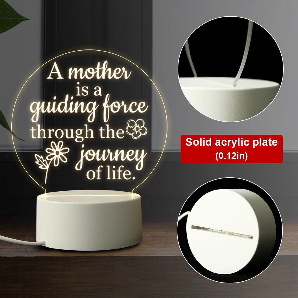 Best Mom Ever Gifts Engraved Night Bedroom Decoration Warm