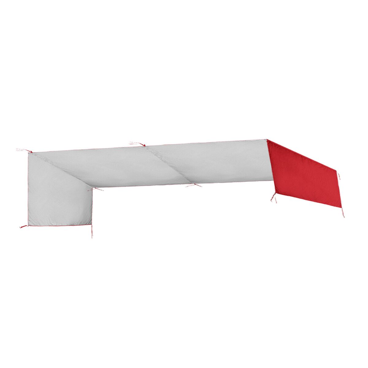 17x6.6FT Anti-UV Sun Shade Pergola Canopy Outdoor Camping Cover Gardening Patio Shelter Red