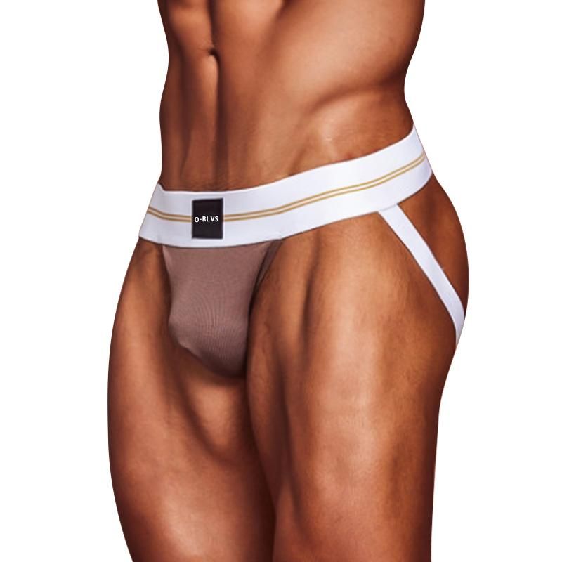 Men's Underwear Jockstrap Soft Cotton Briefs G-Strings Thong Panties Briefs