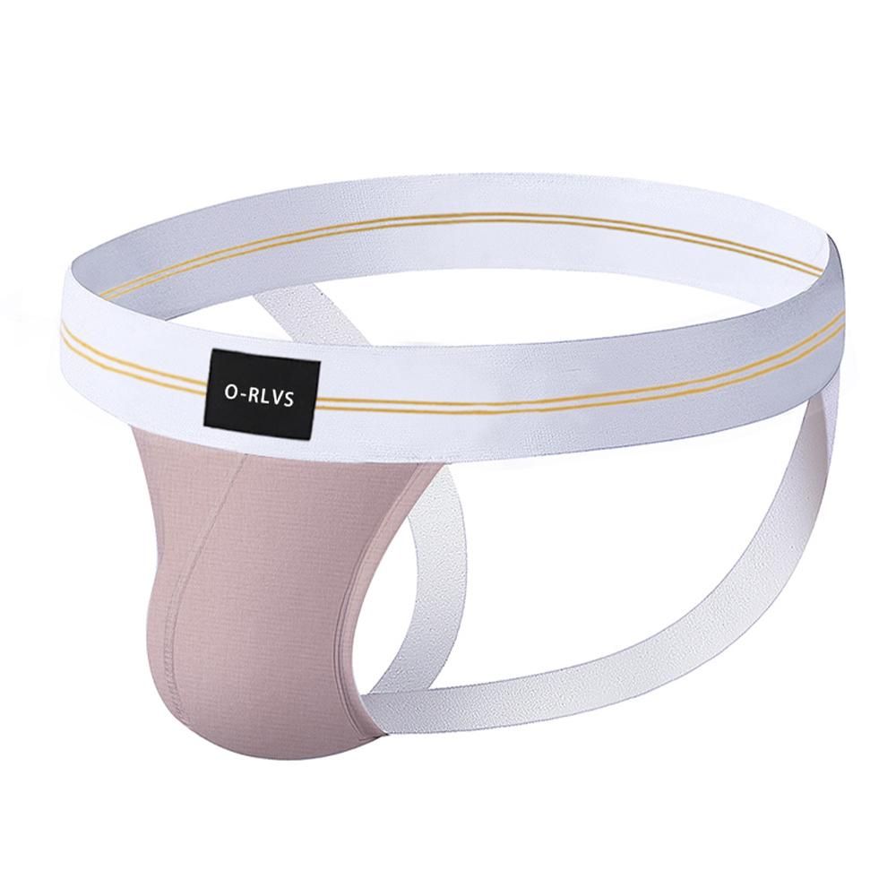 Men's Underwear Jockstrap Soft Cotton Briefs G-Strings Thong Panties Briefs