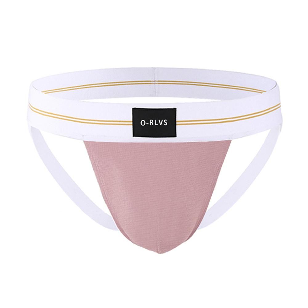 Men's Underwear Jockstrap Soft Cotton Briefs G-Strings Thong Panties Briefs