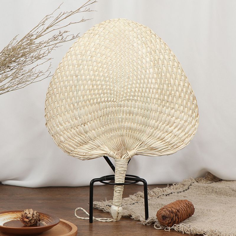 Baby Hot Hand-woven Repellent Palm Straw Cool Manual Fan Hand Mosquito Sale Fans Summer 1PC Leaf