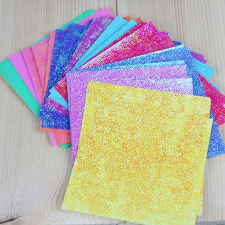 150 PCS Square Single-sided Flash Folding Paper Children's Handmade DIY Scrapbooking Craft Decoration, Size:10,,10 Cm ,,50 Sheets,,