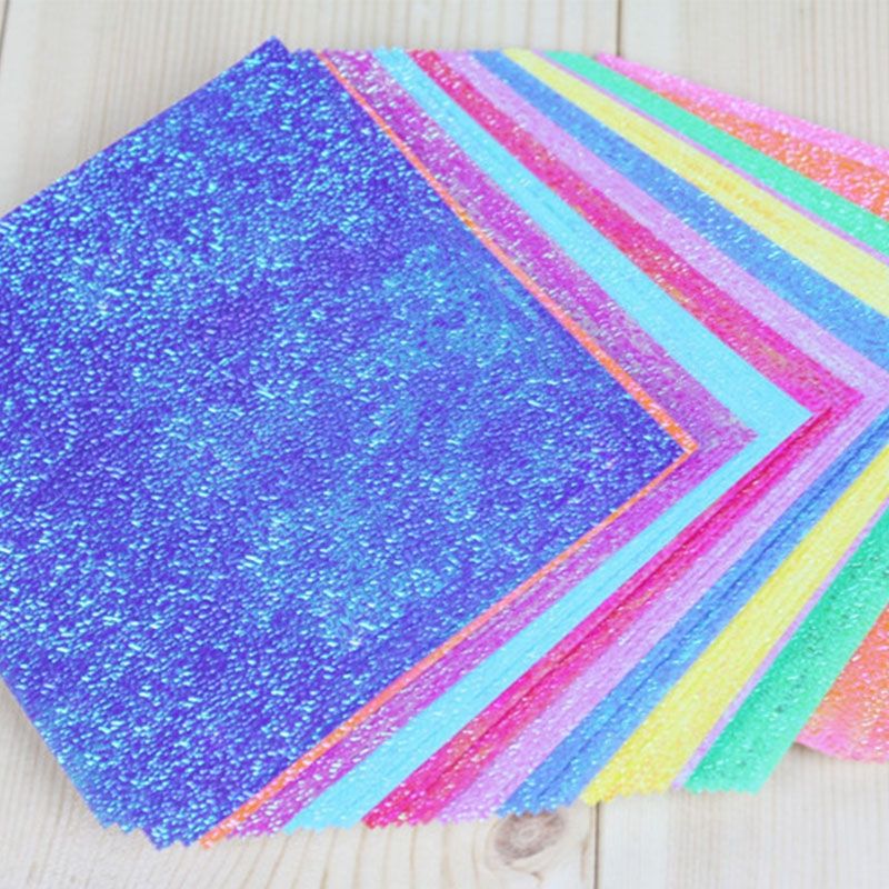 150 PCS Square Single-sided Flash Folding Paper Children's Handmade DIY Scrapbooking Craft Decoration, Size:10,,10 Cm ,,50 Sheets,,