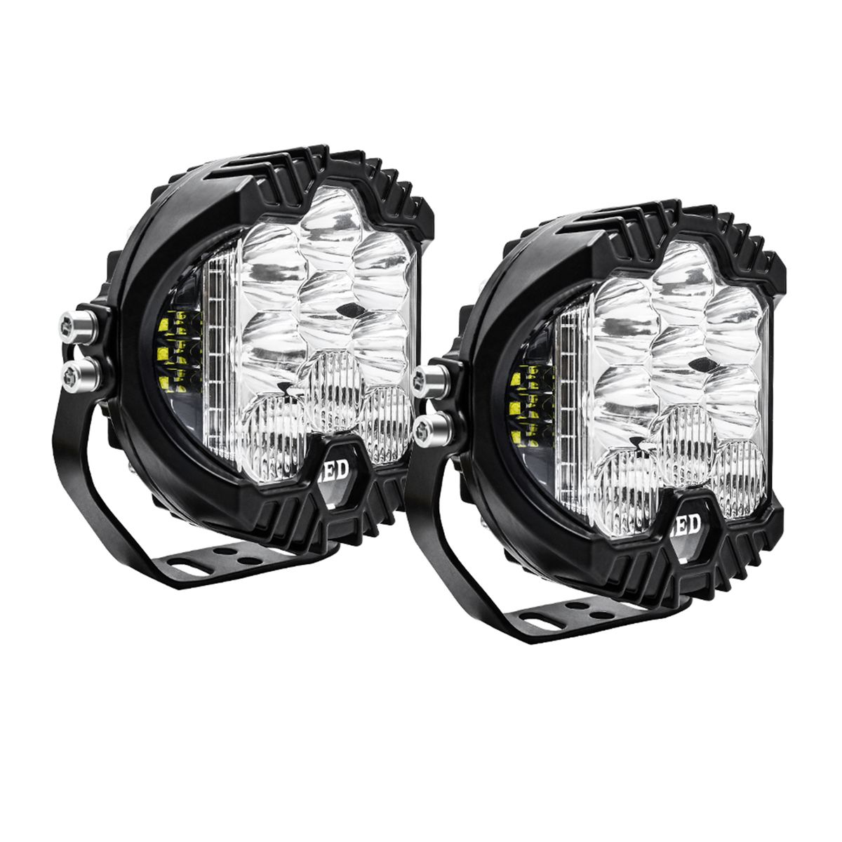 2Pcs 5inch LED Work Light Pods Spot Flood Combo Beam Fog