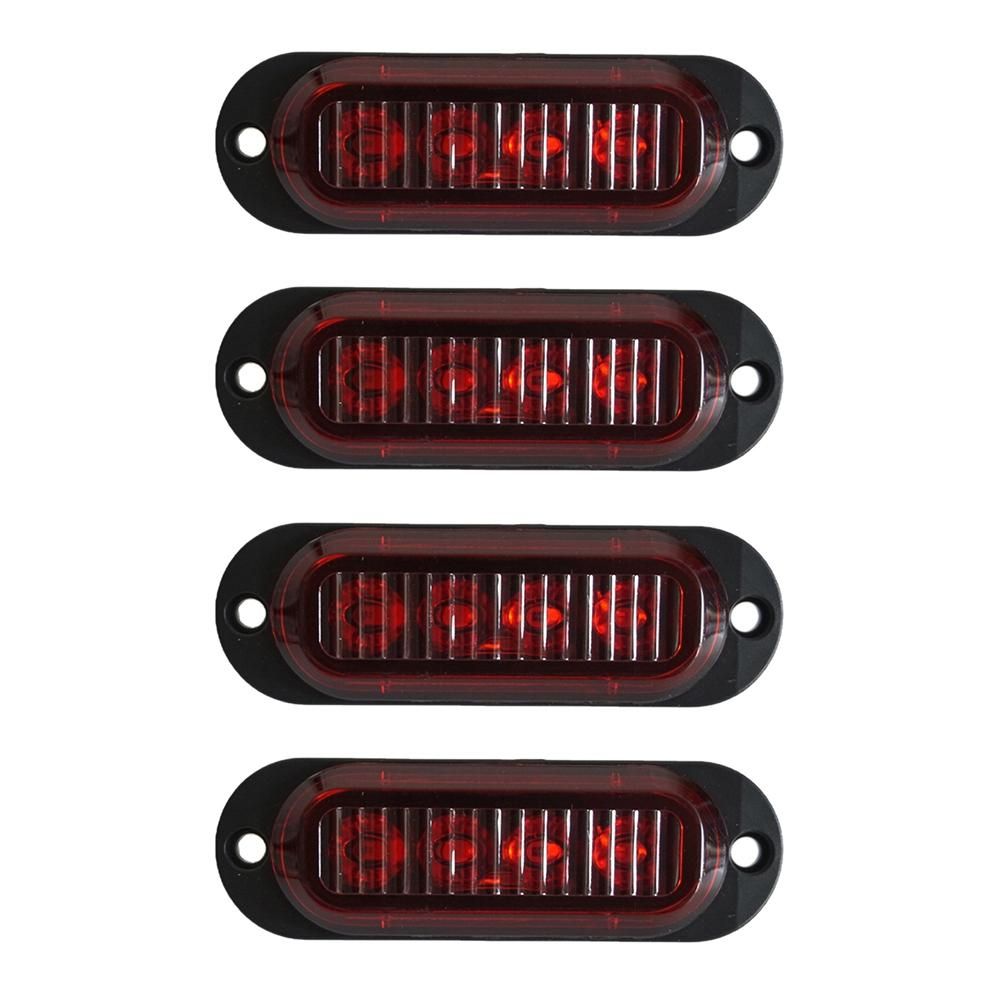 4Pcs 4LED Led Light Head  Beacon Hazard