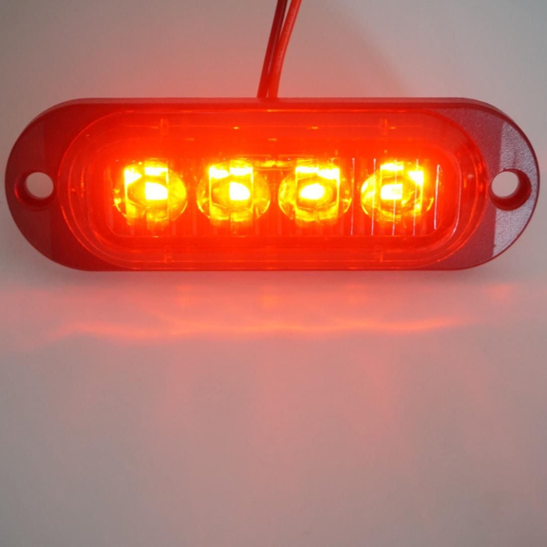 4Pcs 4LED Led Light Head  Beacon Hazard