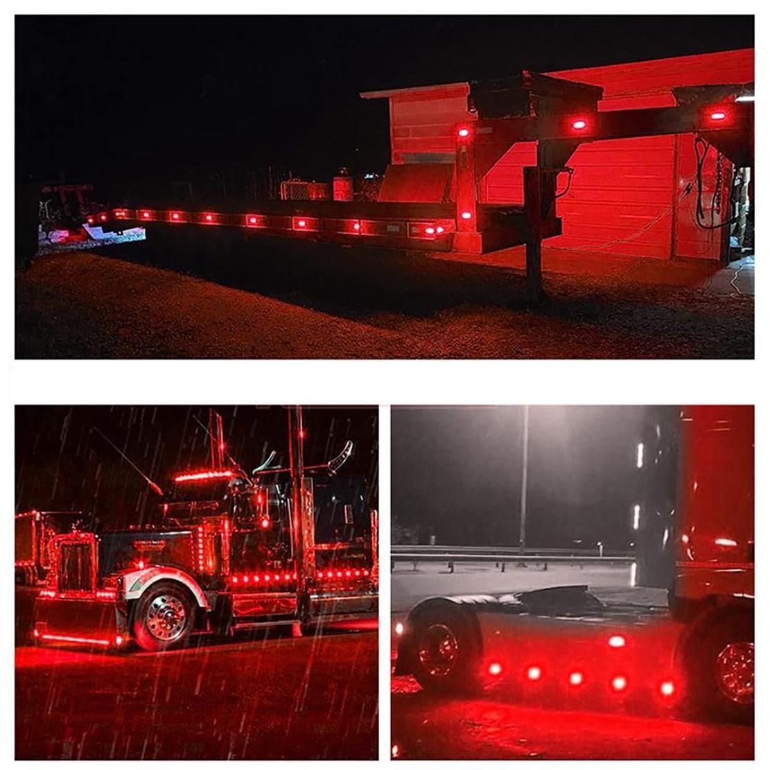 4Pcs 4LED Led Light Head  Beacon Hazard