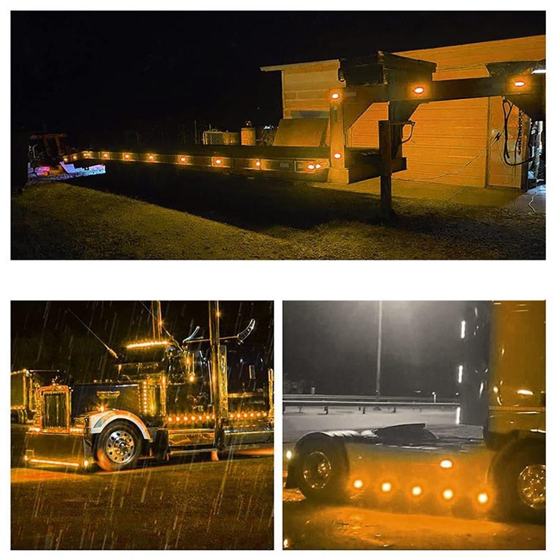 4Pcs 4LED Led Light Head  Beacon Hazard