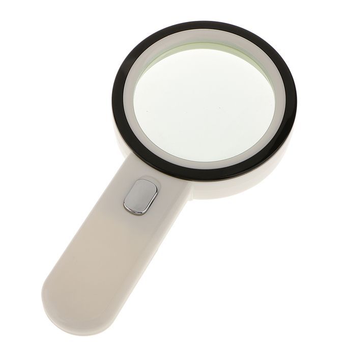 2x Handheld 10X Magnifying Reading Glass Lens Jewelry Loupe With 12