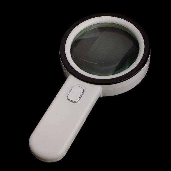 2x Handheld 10X Magnifying Reading Glass Lens Jewelry Loupe With 12
