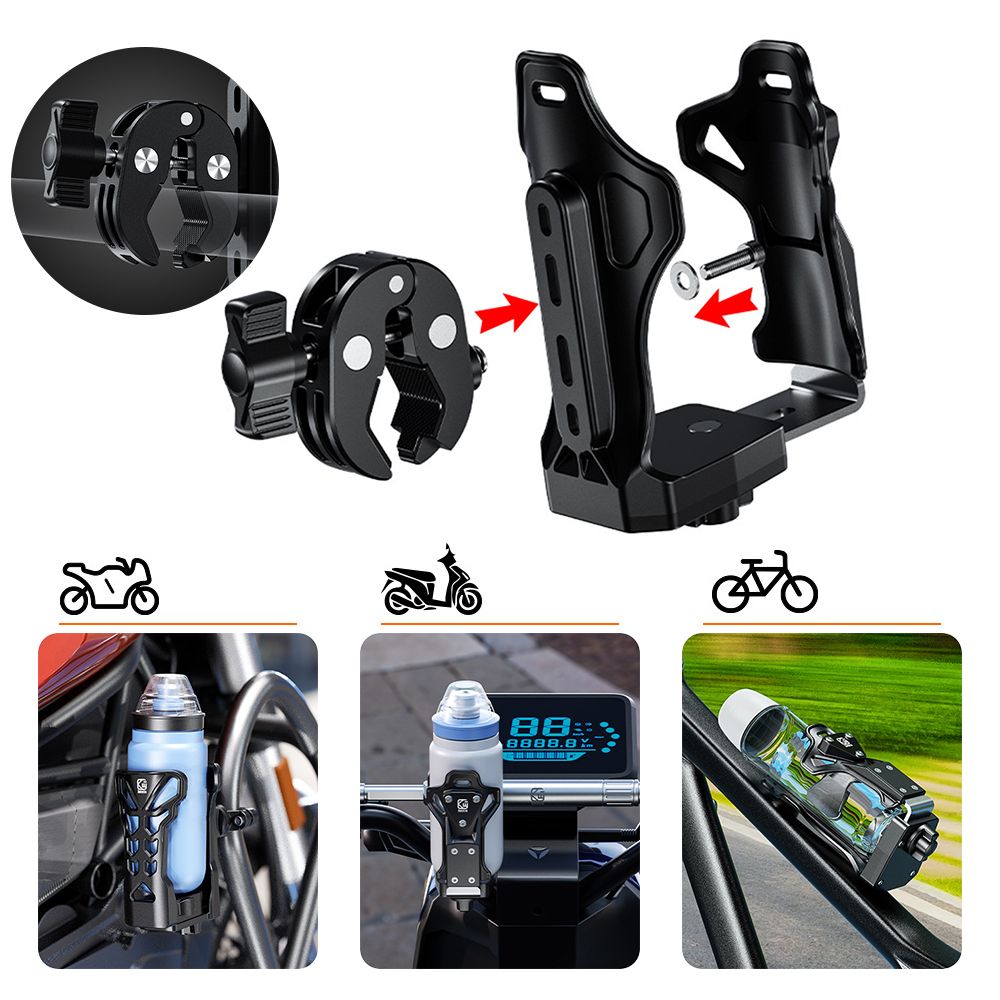 Bike Water Bottle Holder Rotatable Motorcycle Drink Holder