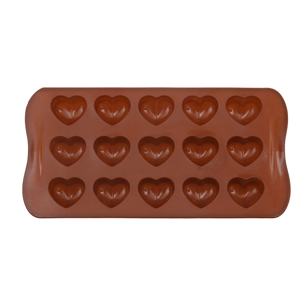 15 Grids Heart Shape Chocolate Mold Cake Candy Mould DIY-