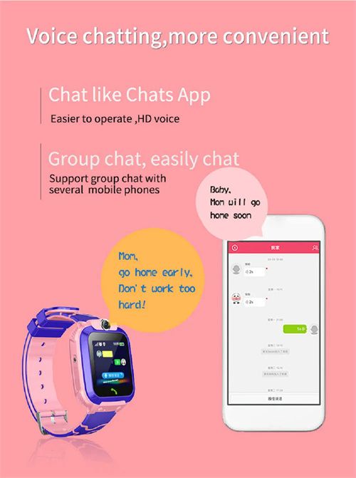 Children's SmartWatch SimCard Positioning Tracker Waterproof