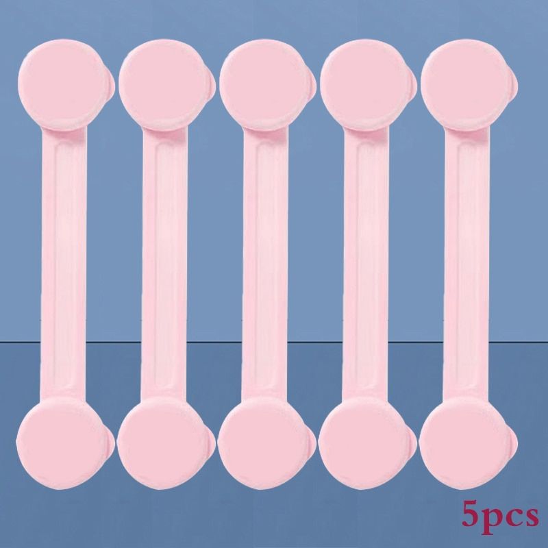 3/5/7Pcs Baby Cabinet Locks Strap Drawer Lock Child Anti-opening Refrigerator Lock Home Baby Anti-pinch Safety Protection Buckle
