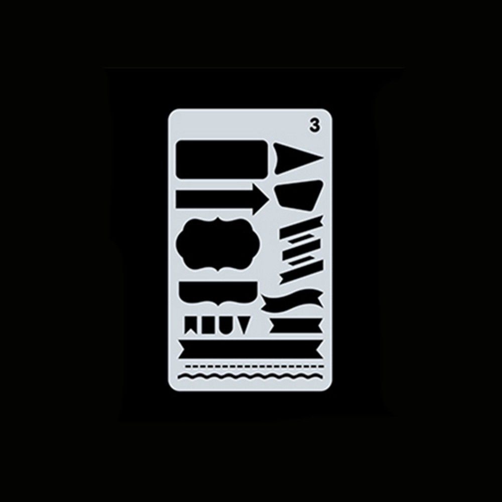 1pc Drawing Stencils Hollow Out Design PET Material Template
