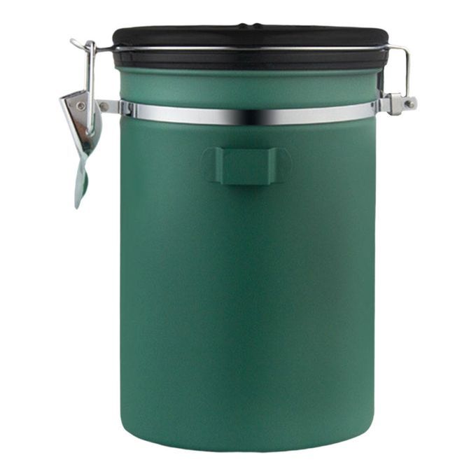 Milk  Can 1800ml Date Tracking Storage Coffee  For Green