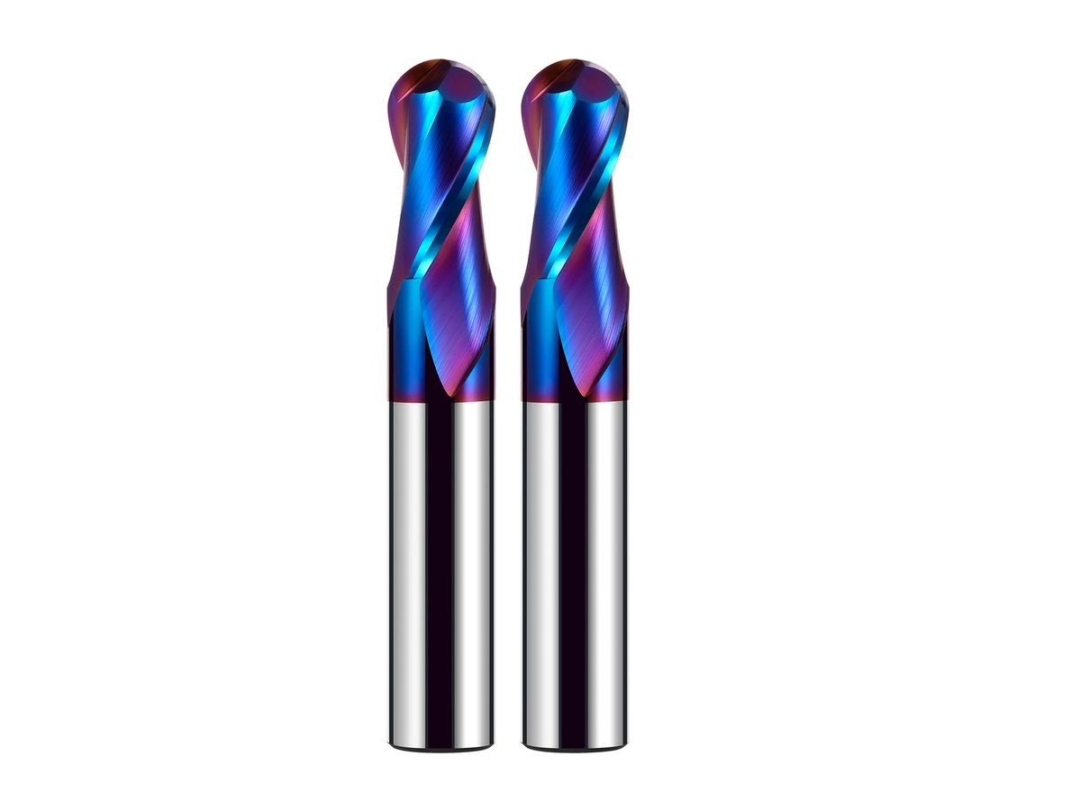 HRC65 Tungsten Steel Ball End Mill, CNC Machining Center, Suitable For Super Hard Materials