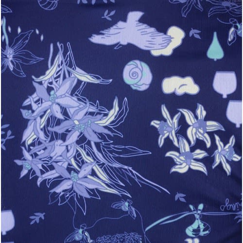 Floral Print Dress- Blue