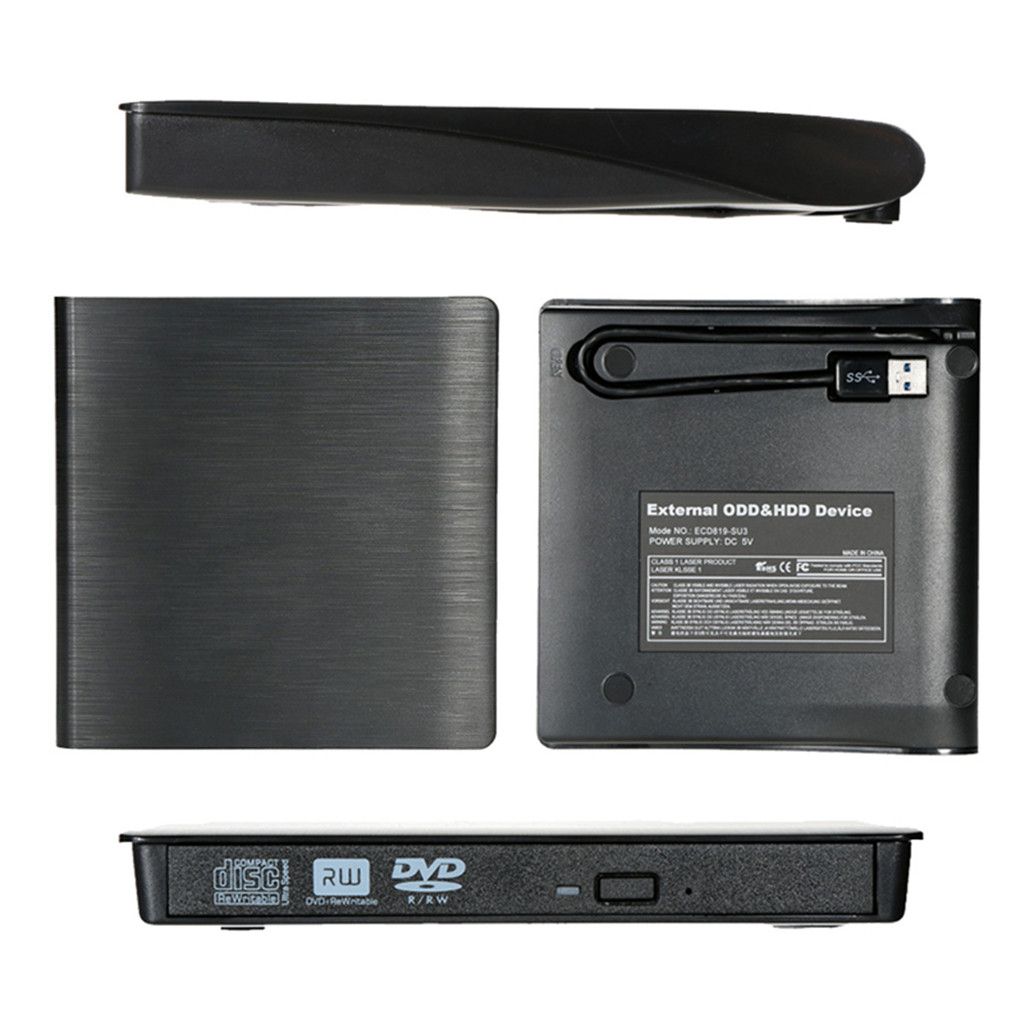 USB3.0 Mobile Dvd Recorder Notebook Desktop Universal External Optical Drive 12.7mm