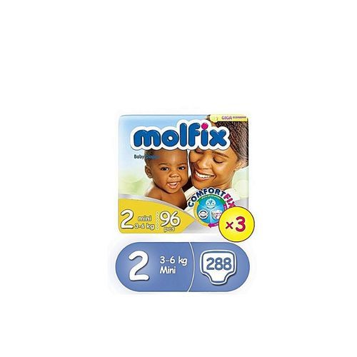 Comfort Fix Diapers, Size 2 Jumbo Pack-96 Count ×3