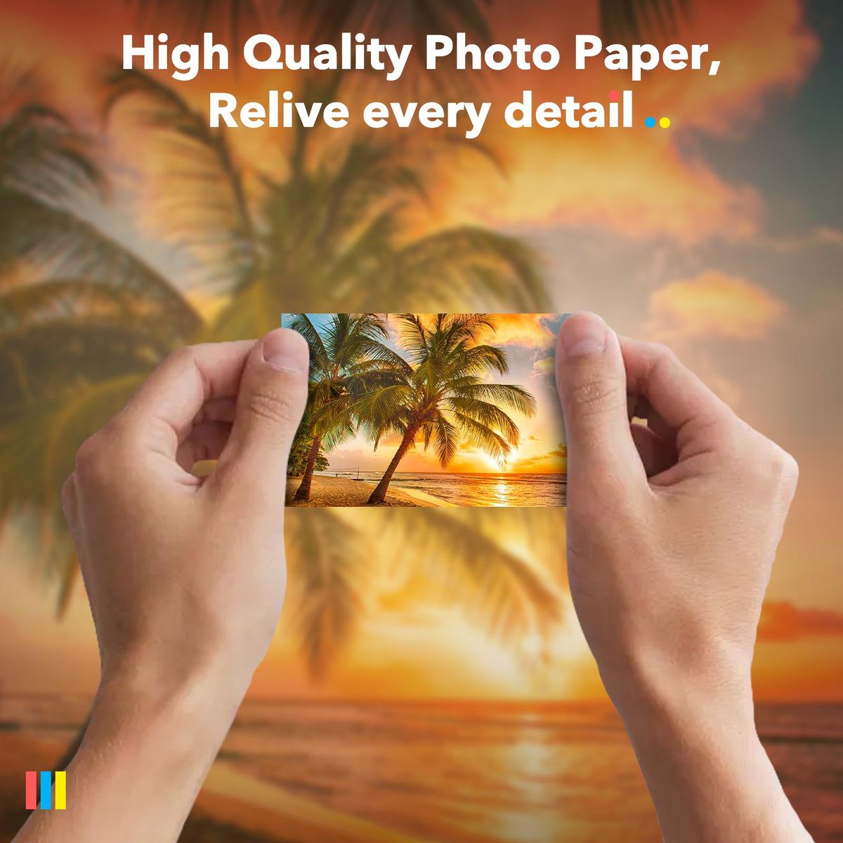 Liene 2x3inch Zinc Photo Paper 50 Sheets Premium Photo Paper with Self-Adhesive Backing Waterproof Smudge-Proof Tear-Resistant for Liene Kiwi Photo Printer Refill Instant Photo Paper for Scrapbook