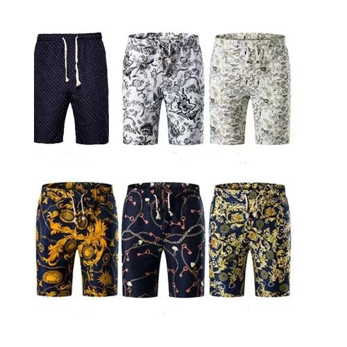 {MijaGrace} Men's Casual Floral Printed Shirt & Shorts 2 Piece Set - Blue