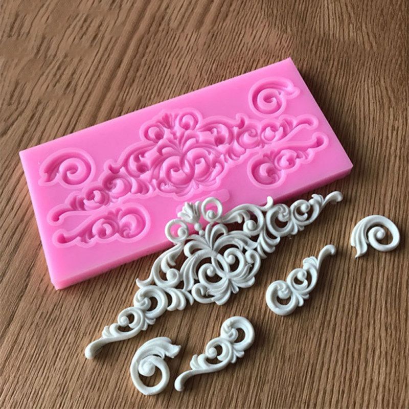 3D Relief Flower Silicone Fondant Mold Chocolate Cake-