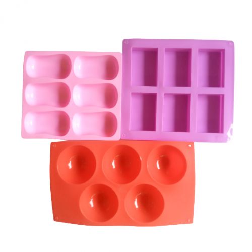 Silicone Soap Mold. Baking Mold Cake Mold - 3 Pieces