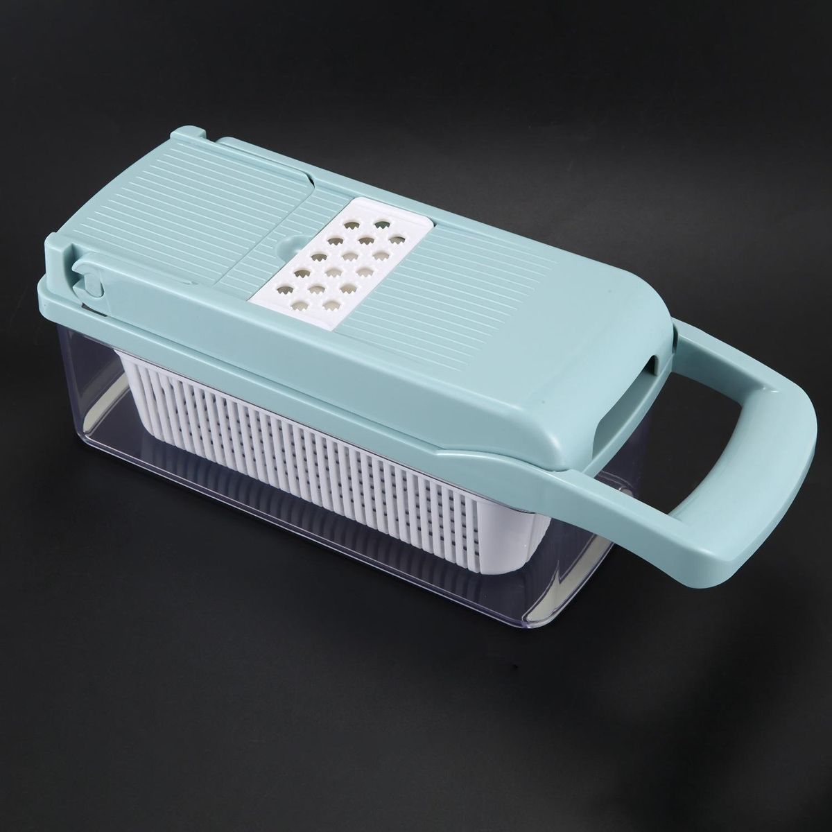 8Pcs Manual  Set Manual Fruits Vegetables Slicer Cutter with Cleaning Brush Storage Box Kitchen Tools Potato Garlic Peeler Grater Dicer Kitchen Tools