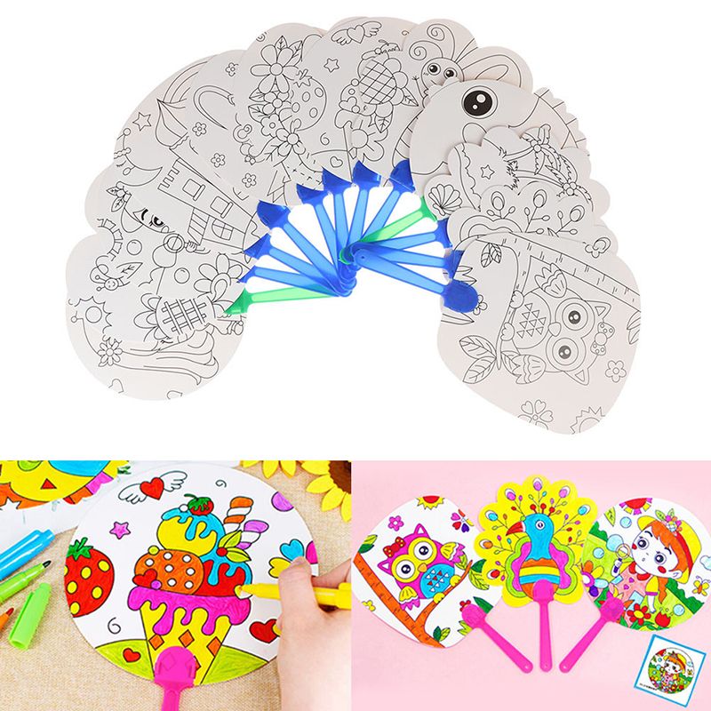 Cream Folding Fan Small Travel Cute Style Folding Cloth Fan Portable Fan Hand Shape 1PC Fan Ice Japanese Mini