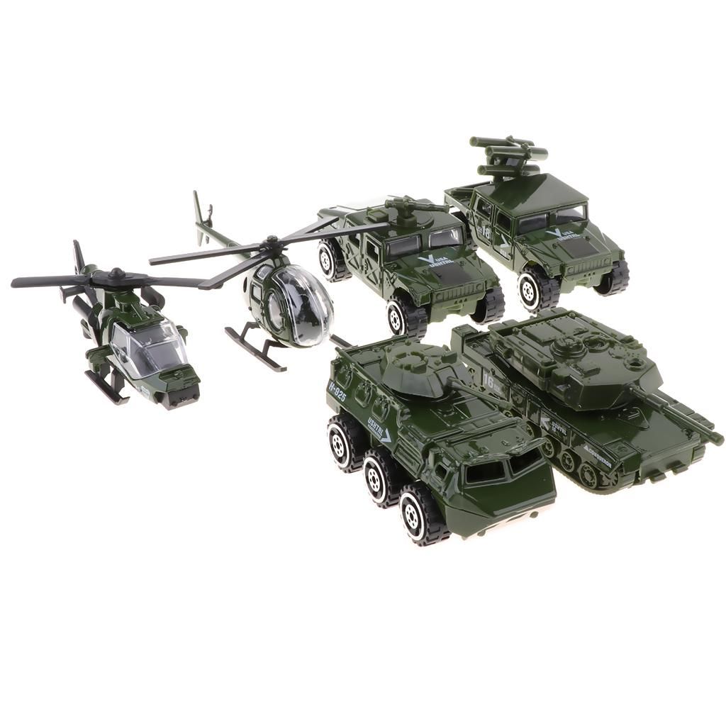 Set Of 6pcs Diecast Metal   Vehicle Toy Set For Kids Children Gift