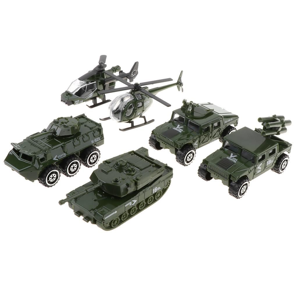 Set Of 6pcs Diecast Metal   Vehicle Toy Set For Kids Children Gift