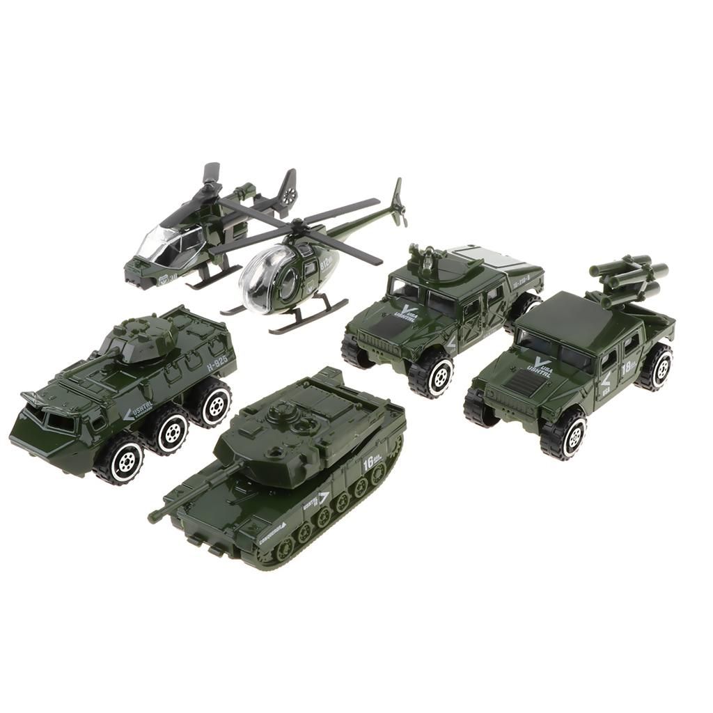 Set Of 6pcs Diecast Metal   Vehicle Toy Set For Kids Children Gift