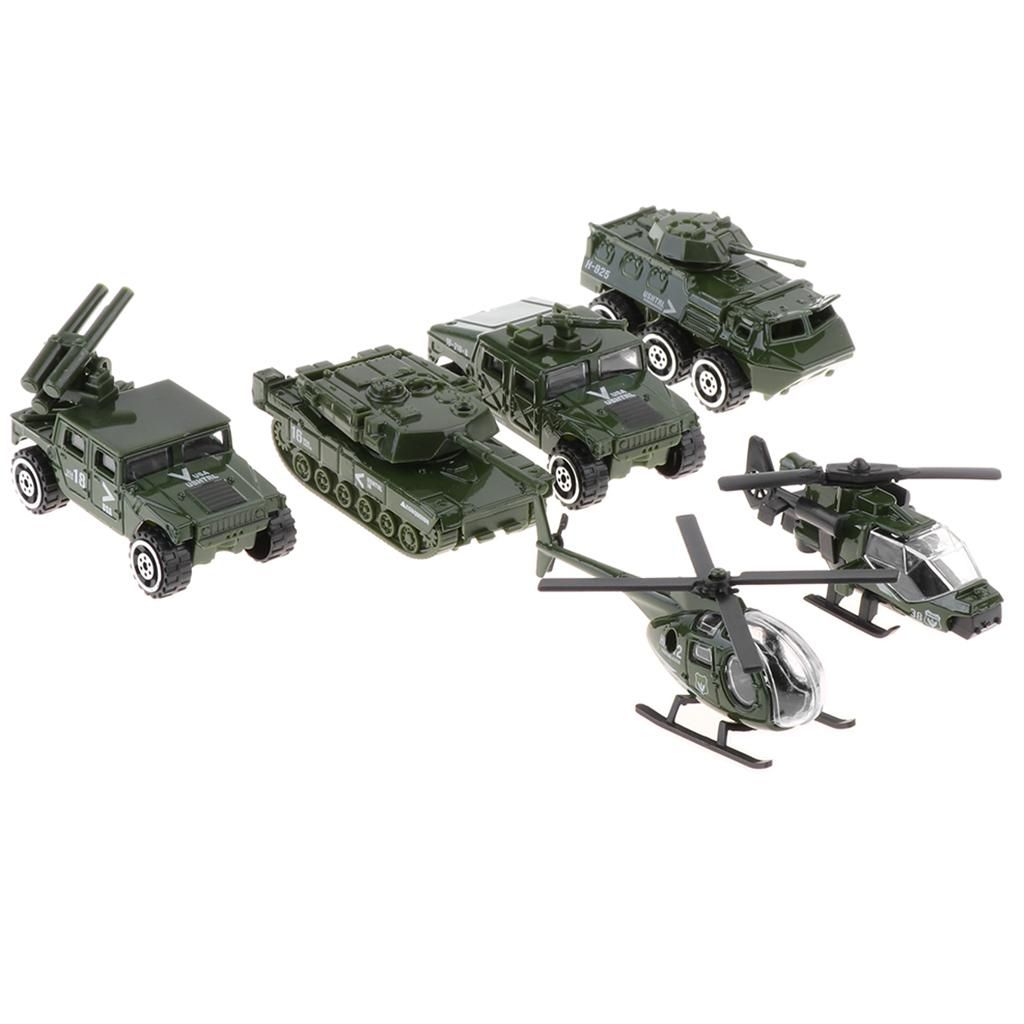 Set Of 6pcs Diecast Metal   Vehicle Toy Set For Kids Children Gift
