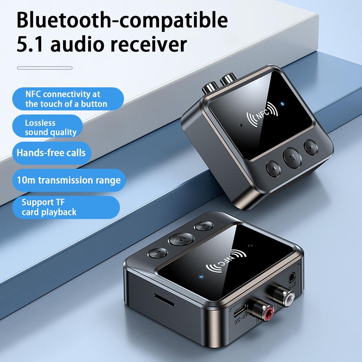 Audio Receiver Plug And Play Audio Receiver Black