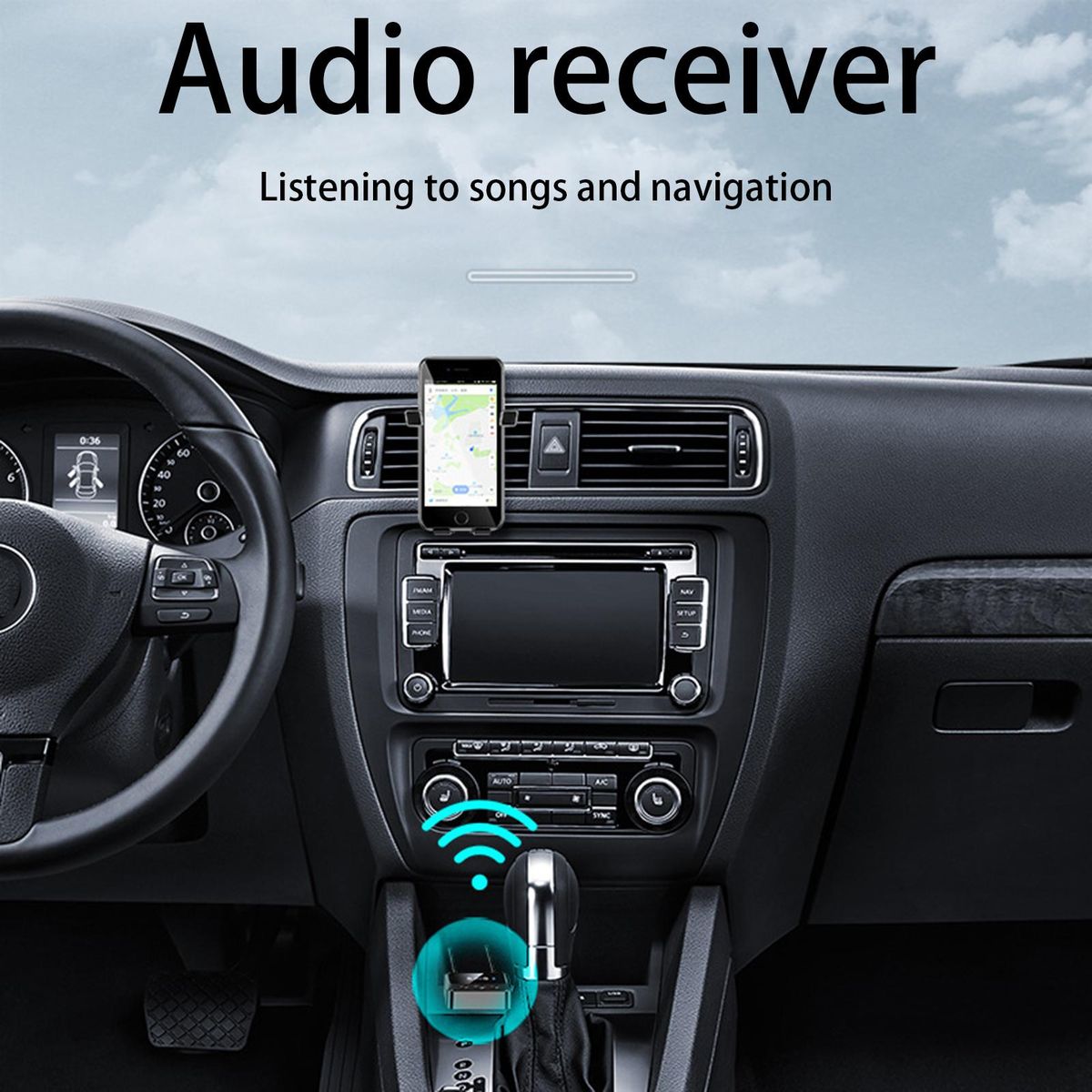 Audio Receiver Plug And Play Audio Receiver Black