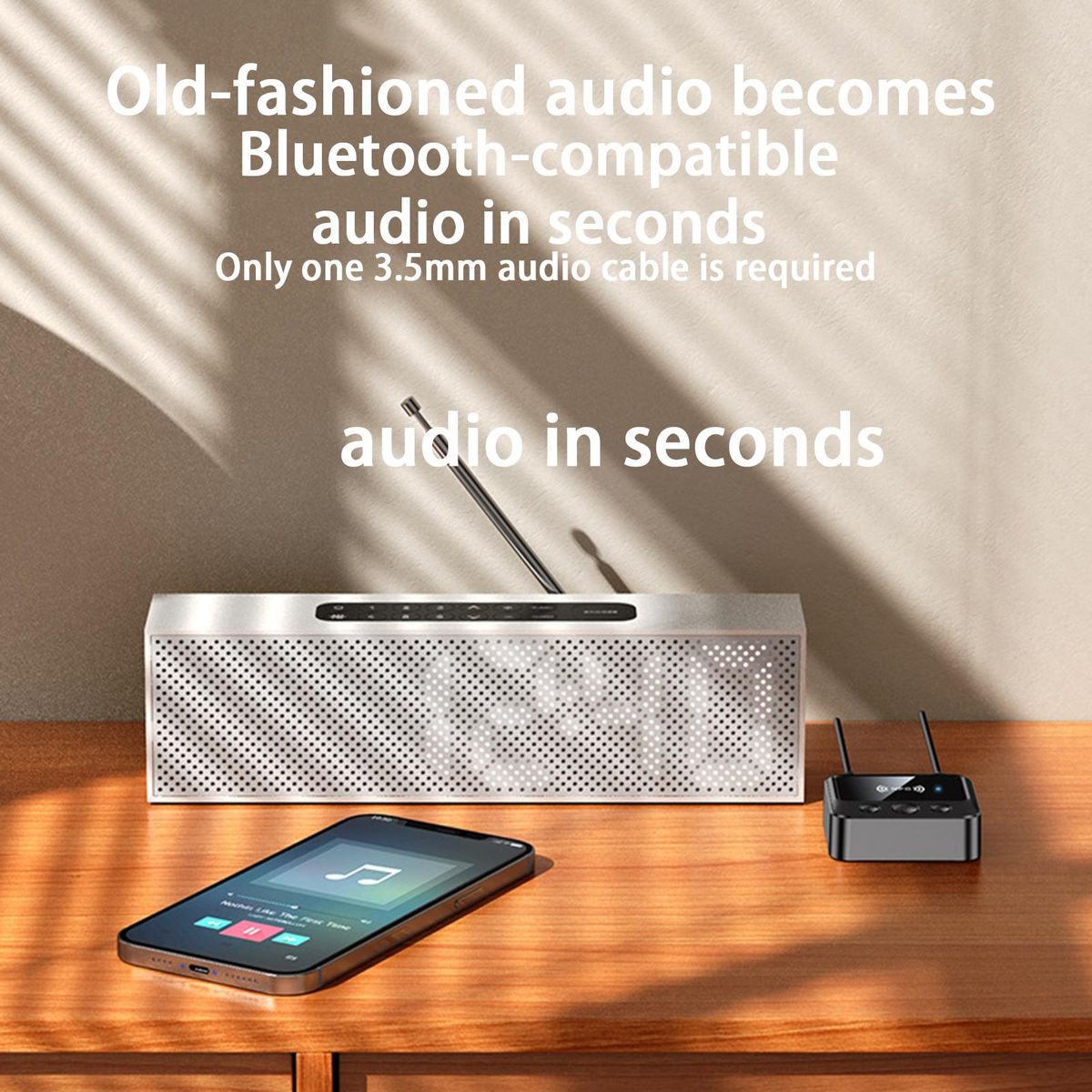 Audio Receiver Plug And Play Audio Receiver Black