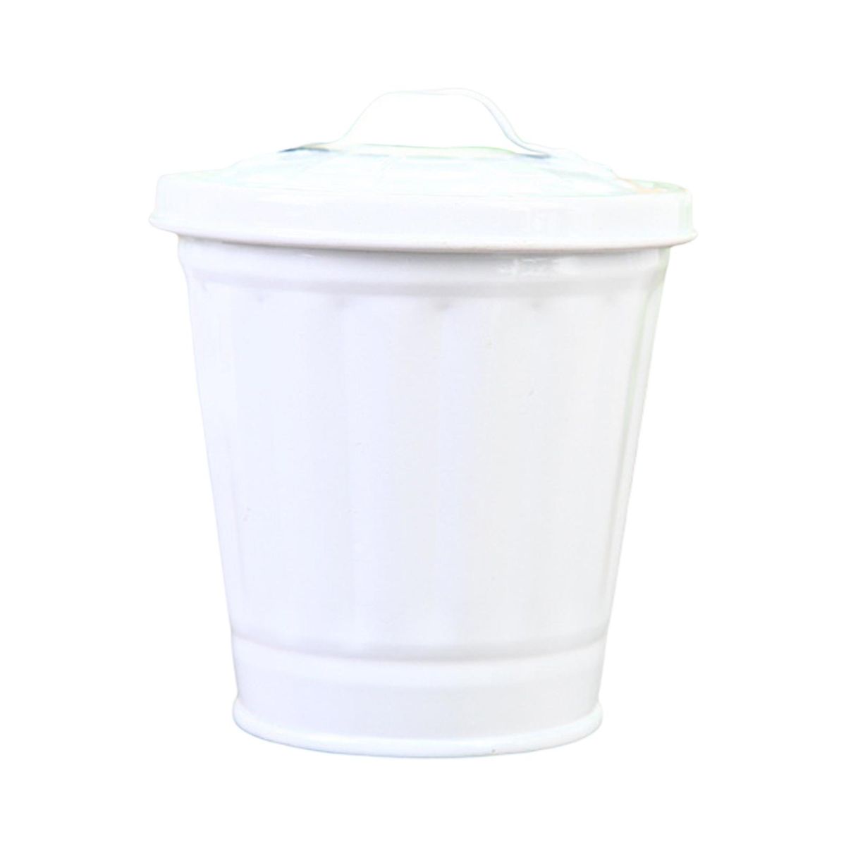 Desktop Flowerpot Sundries Storage Basket White