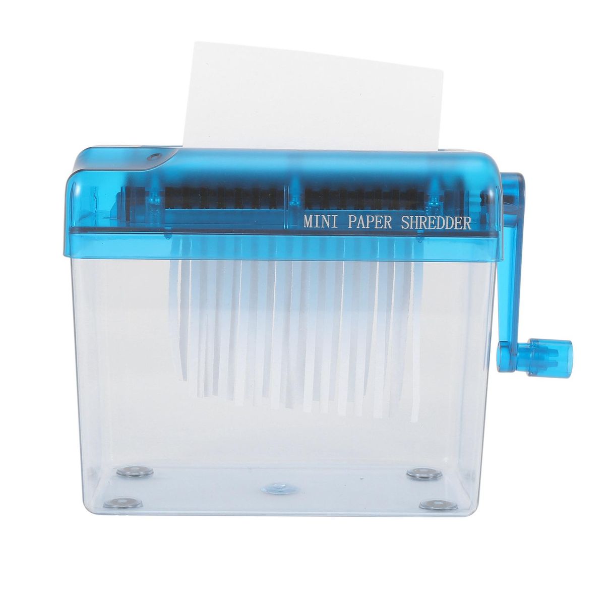 Mini Blue Shredder Crusher Destroyer Paper Documents Cutting Machine