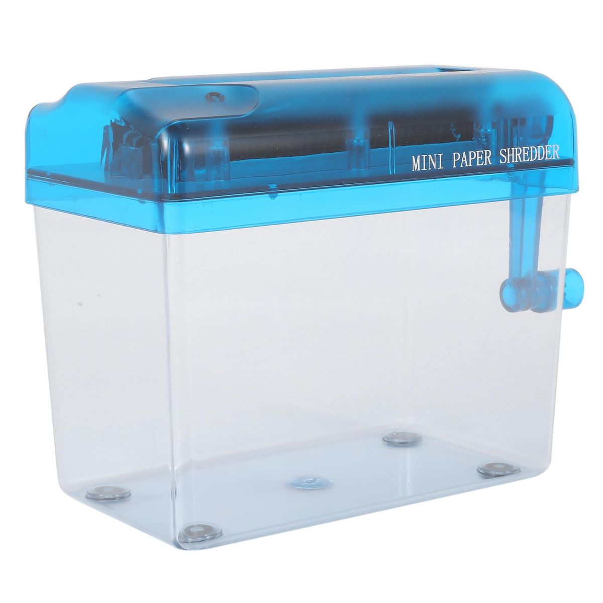 Mini Blue Shredder Crusher Destroyer Paper Documents Cutting Machine