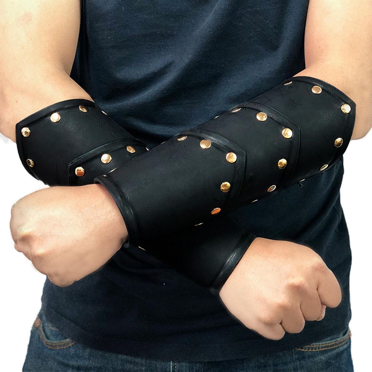 Gauntlet Wristband Wide Bracer For Theatrical Props Horsing Riding Men